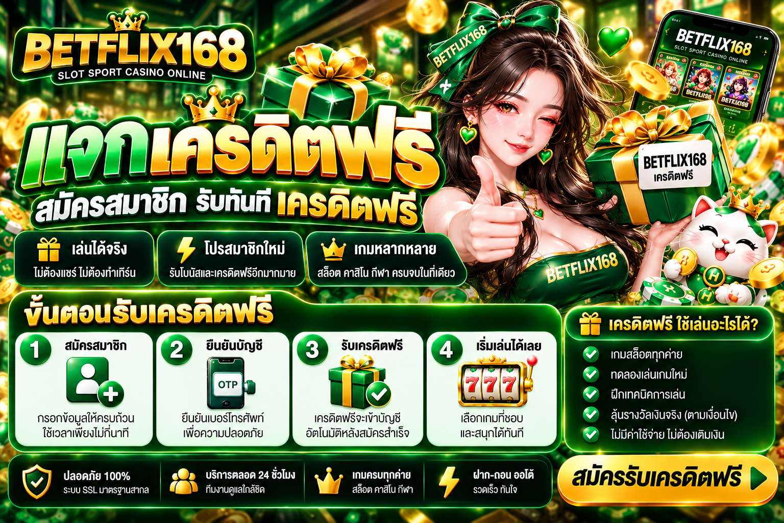 BETFLIX168 เครดิตฟรี